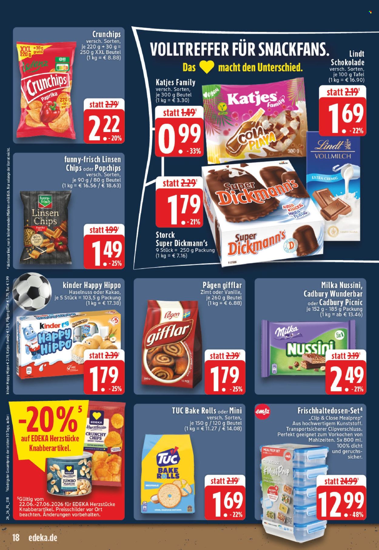 Edeka Prospekte  - 22.06.2026 - 27.06.2026. Seite 18