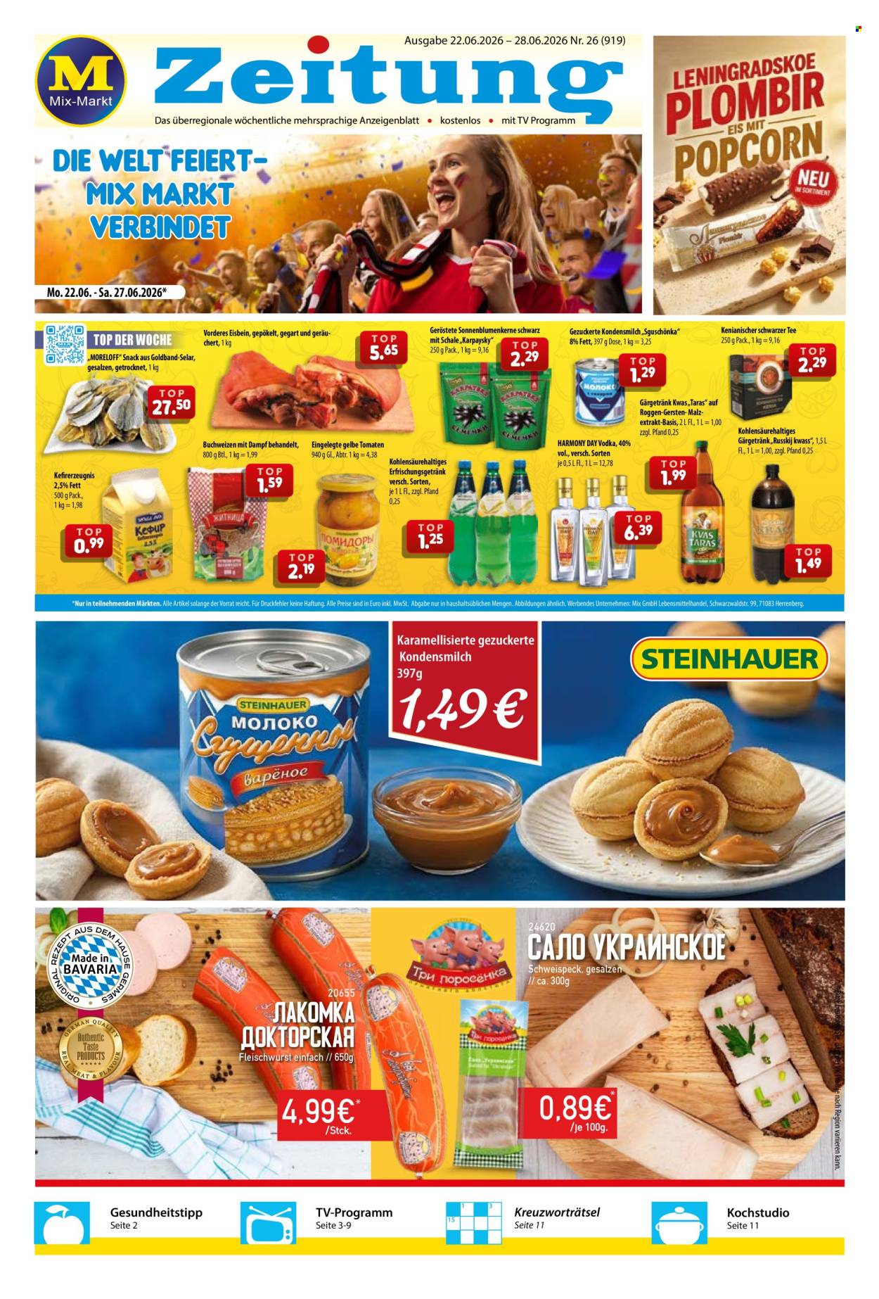 Mix Markt Prospekte  - 22.06.2026 - 28.06.2026. Seite 1