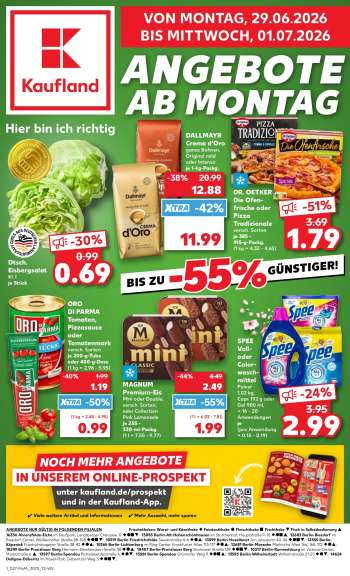 Prospekte Kaufland - 29.06.2026 - 1.07.2026.