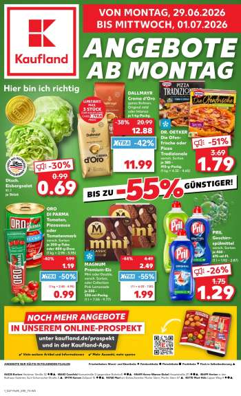 Prospekte Kaufland - 29.06.2026 - 1.07.2026.