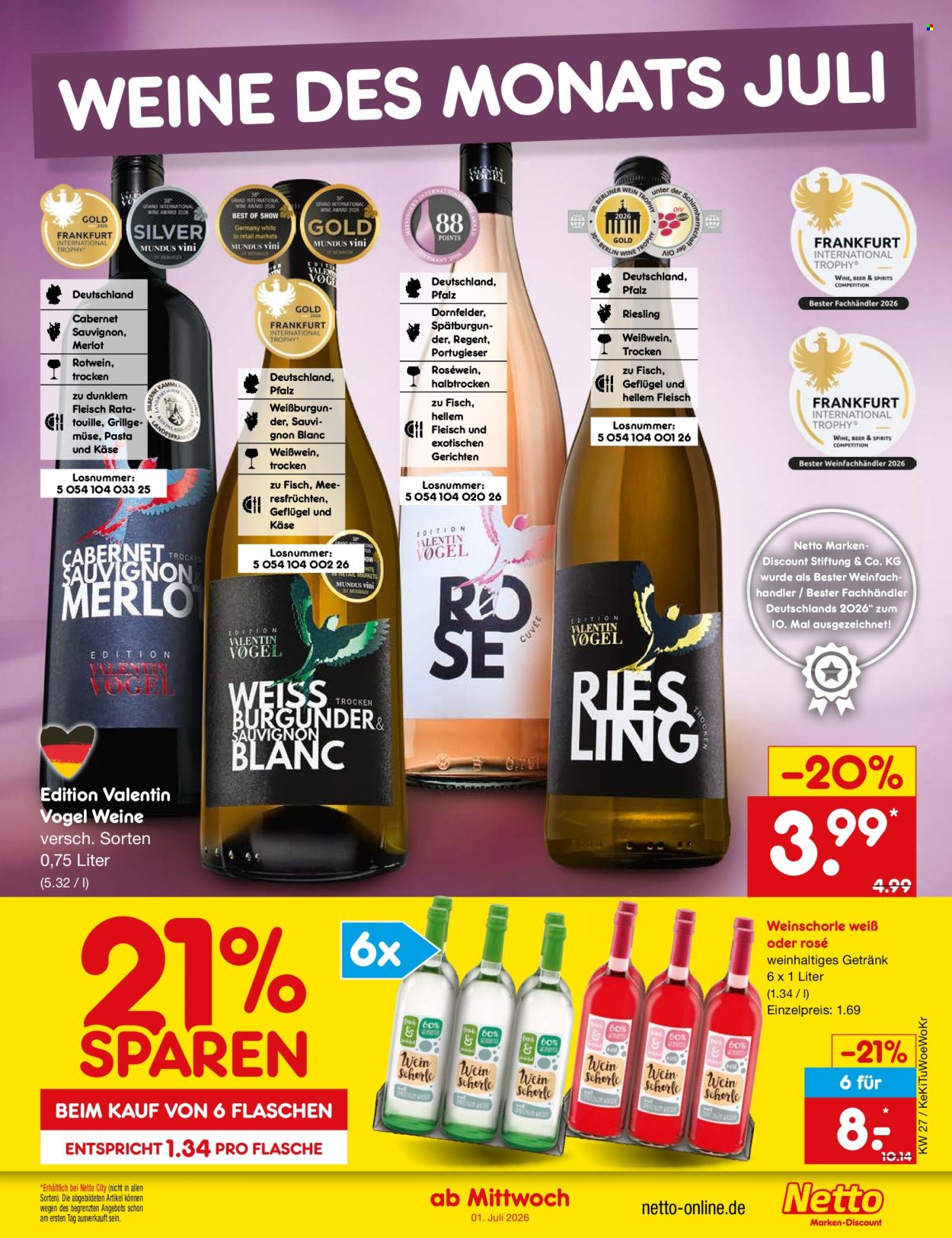 Leták Netto Marken-Discount - 29.6.2026 - 4.7.2026. Strana 59