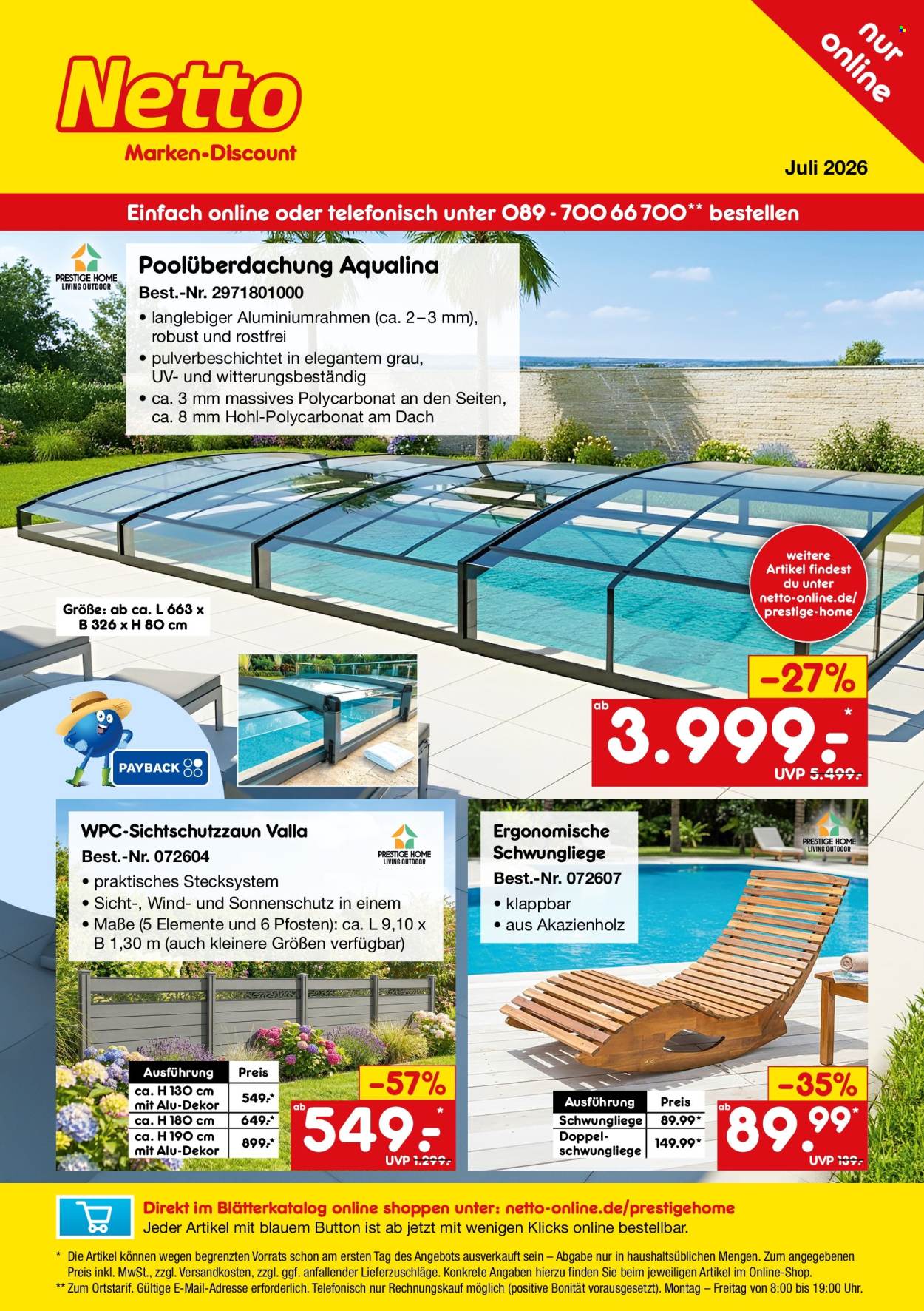 Netto Marken-Discount Prospekte  - 25.06.2026 - 31.07.2026. Seite 1