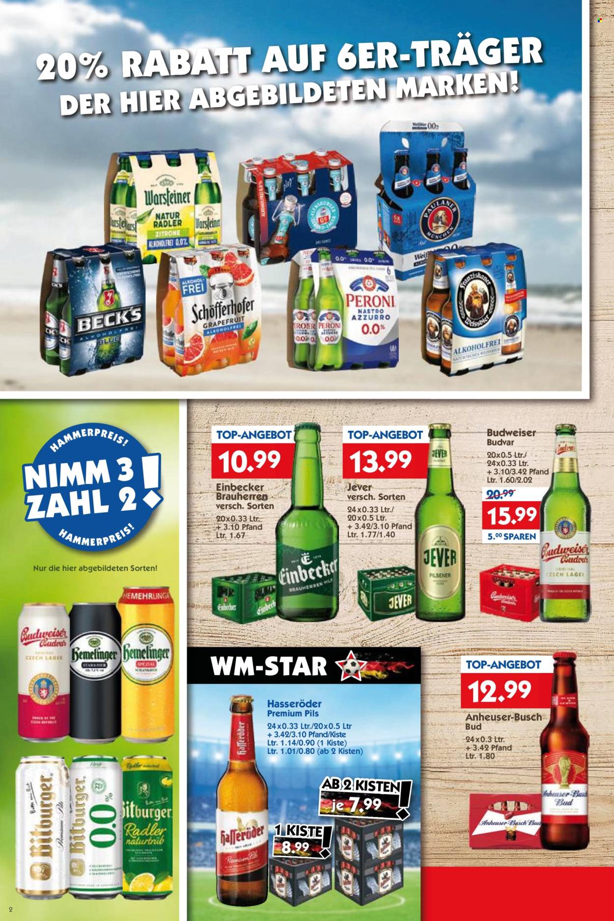 Hol'ab! Getränkemarkt Prospekte  - 29.06.2026 - 4.07.2026. Seite 2
