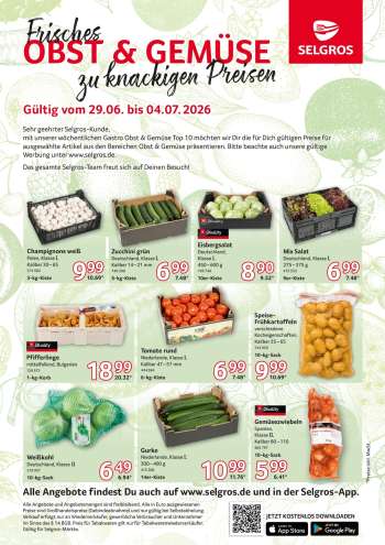 Prospekte Selgros - 29.06.2026 - 4.07.2026.