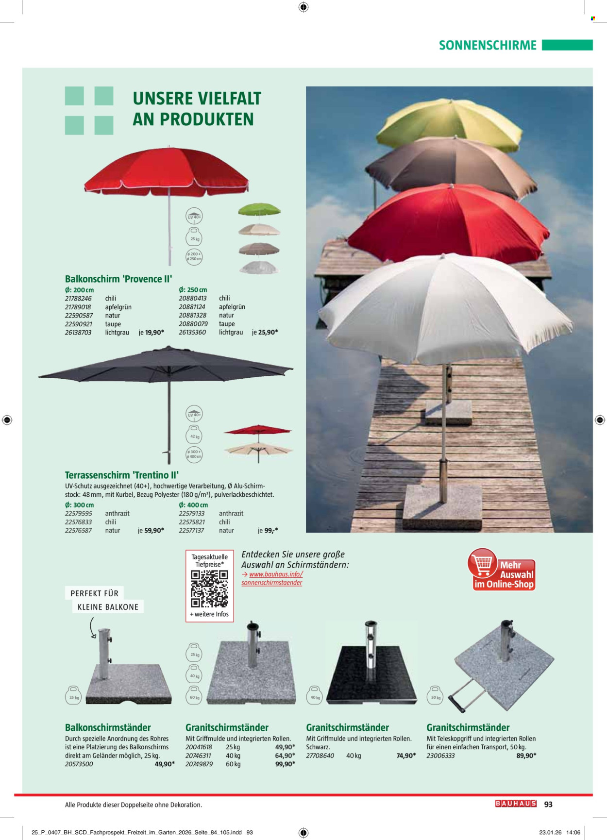Bauhaus Prospekte . Seite 93