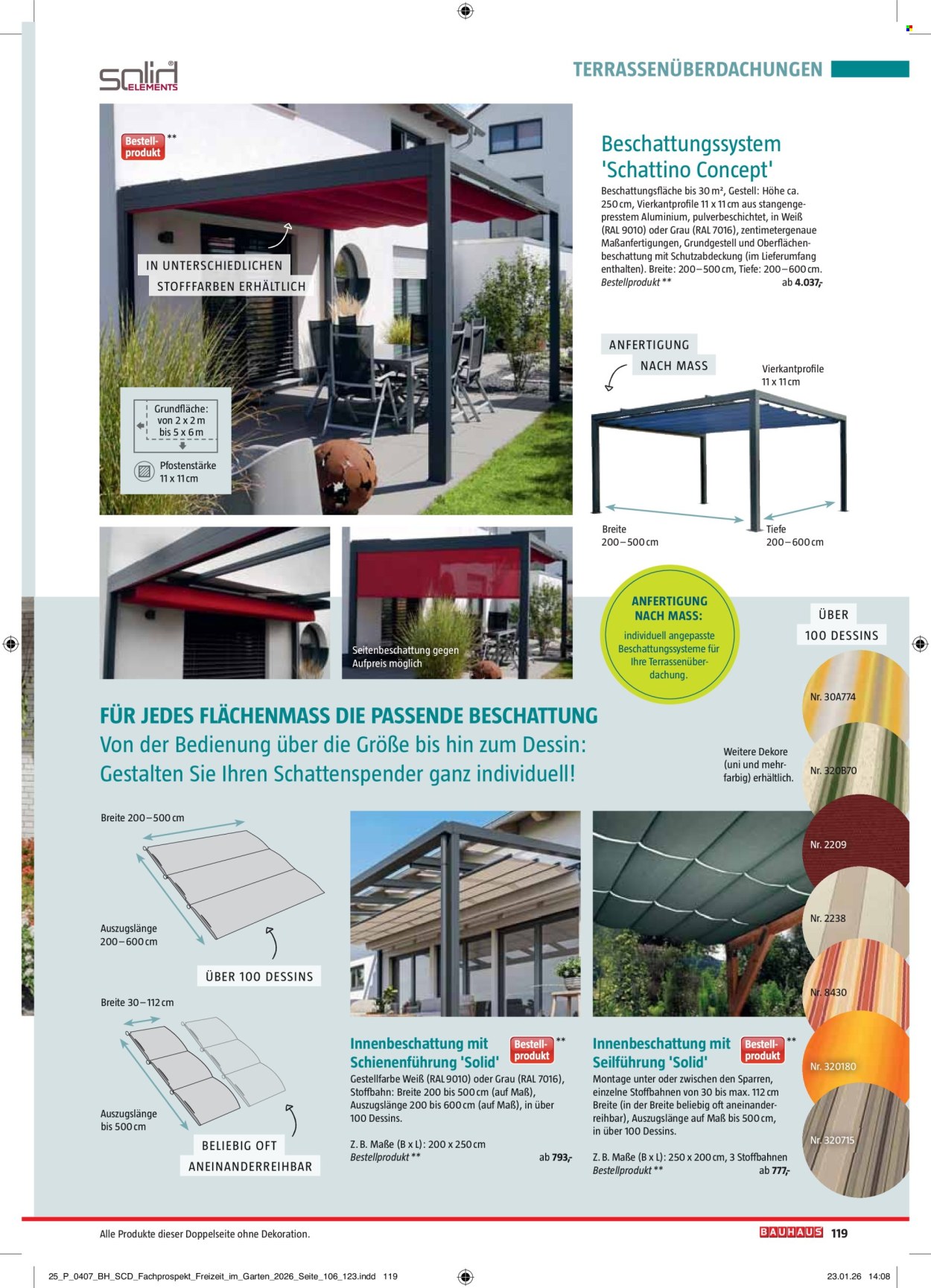 Bauhaus Prospekte . Seite 119