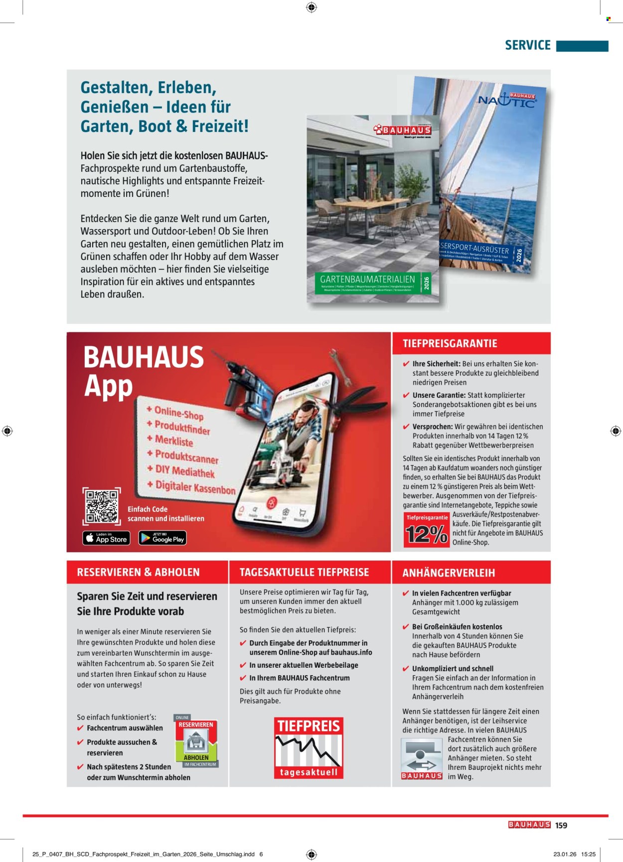 Bauhaus Prospekte . Seite 159