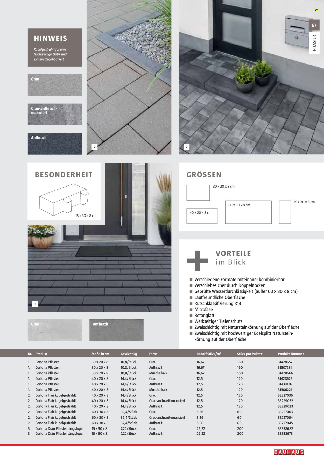 Bauhaus Prospekte . Seite 67
