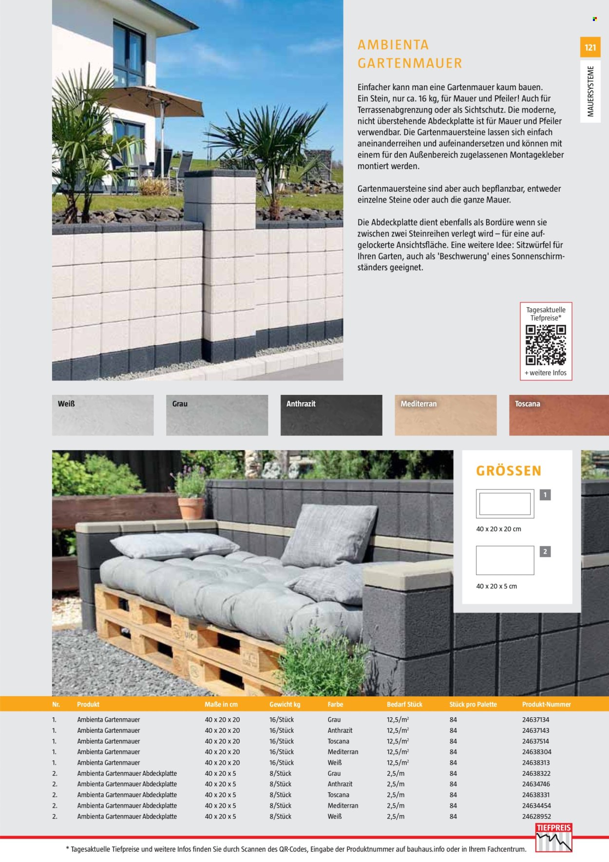 Bauhaus Prospekte . Seite 121