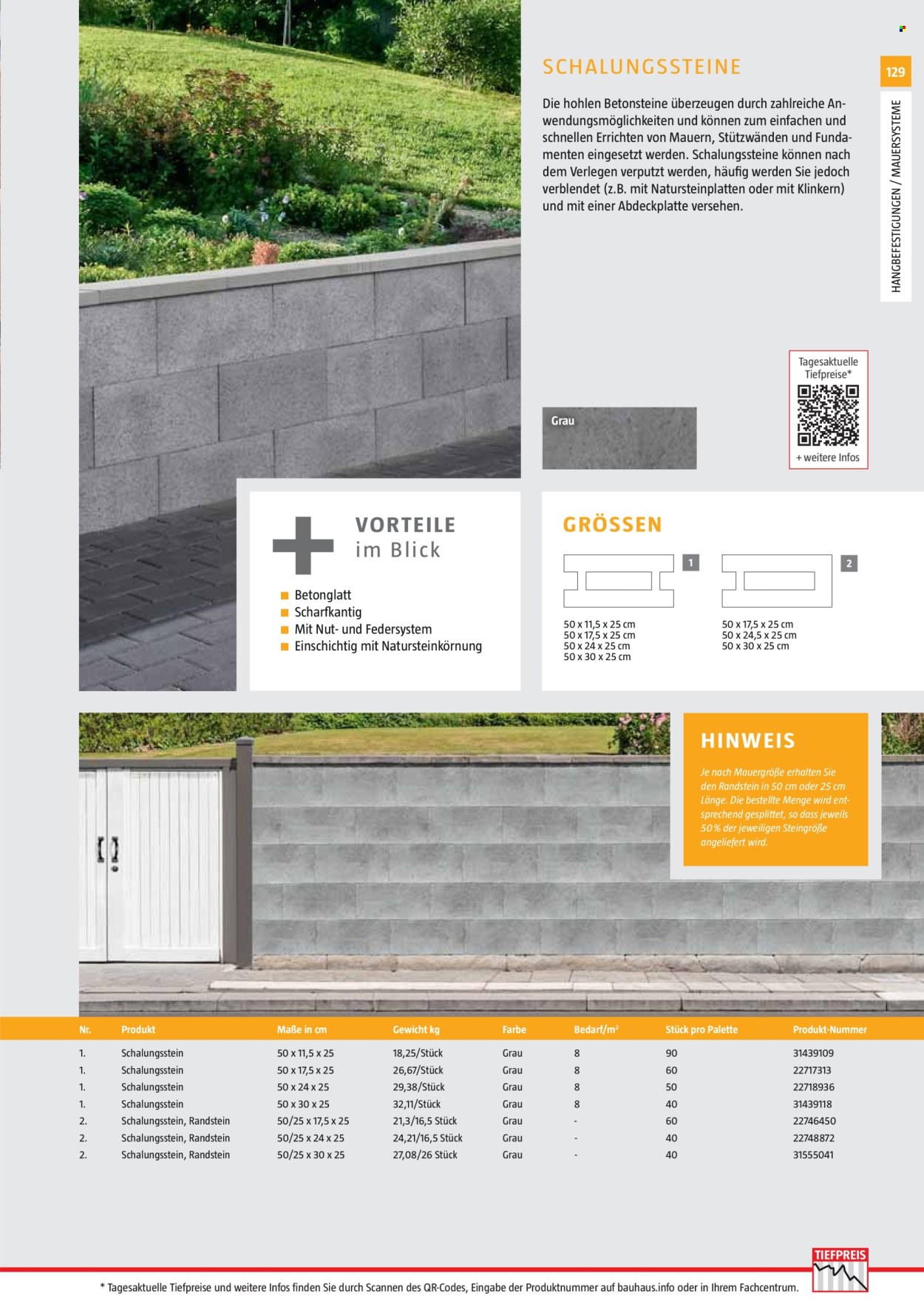 Bauhaus Prospekte . Seite 129