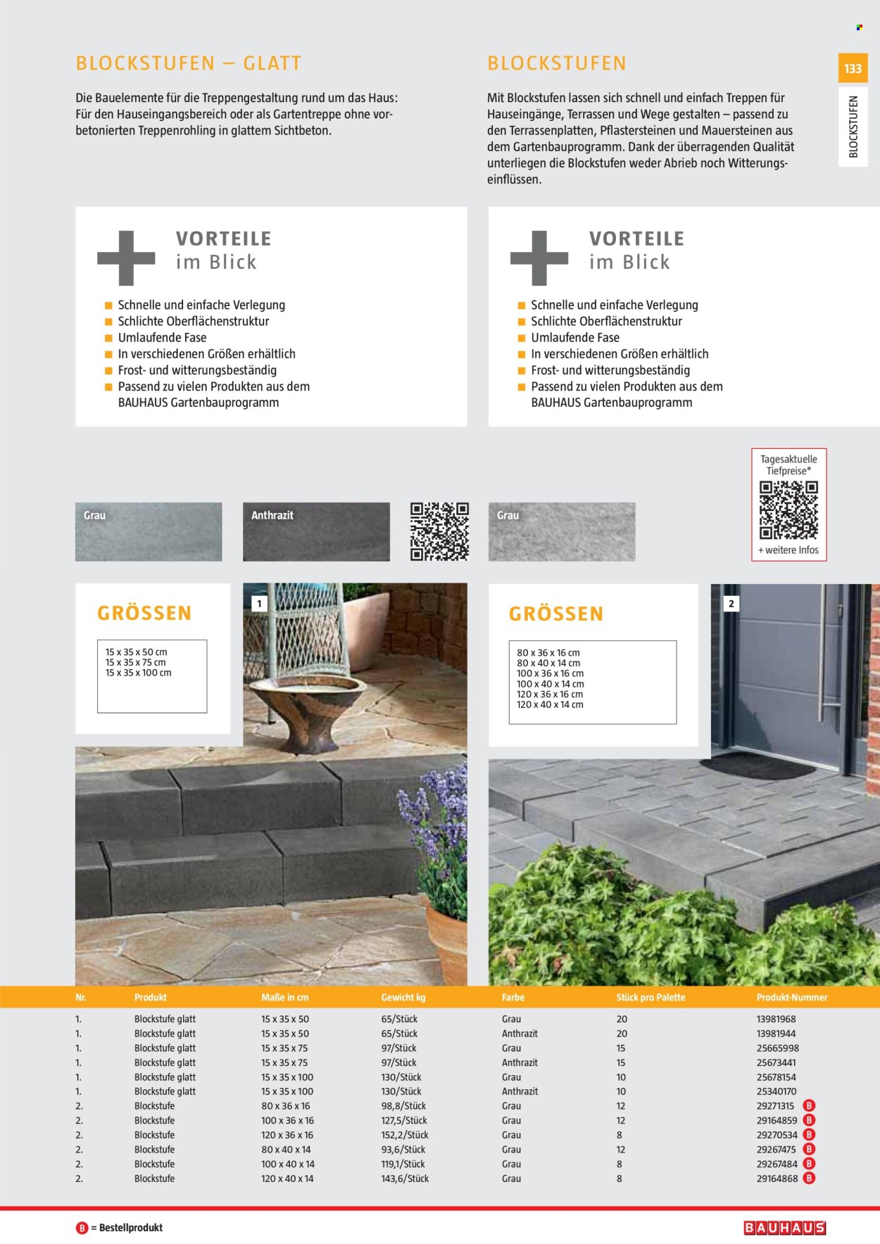 Bauhaus Prospekte . Seite 133