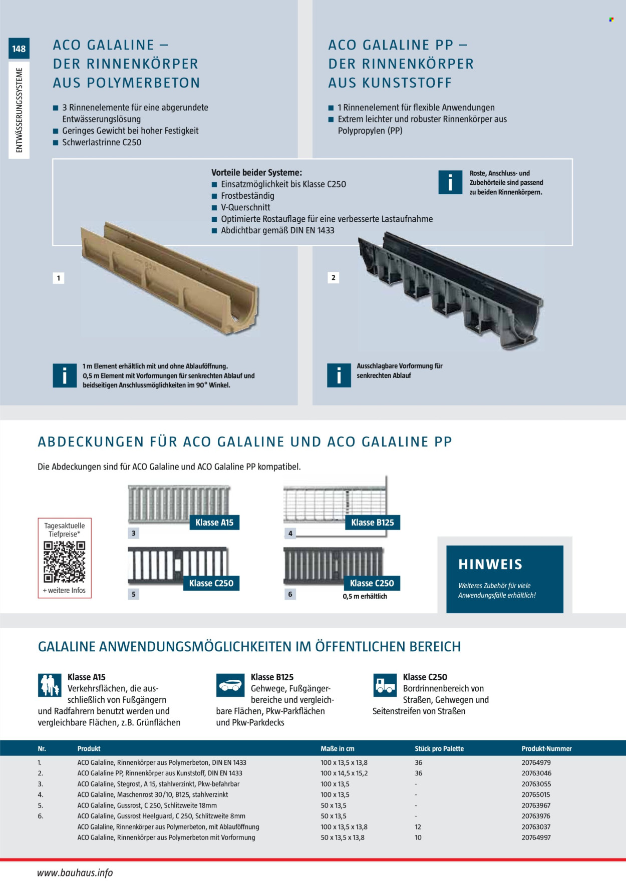 Bauhaus Prospekte . Seite 148