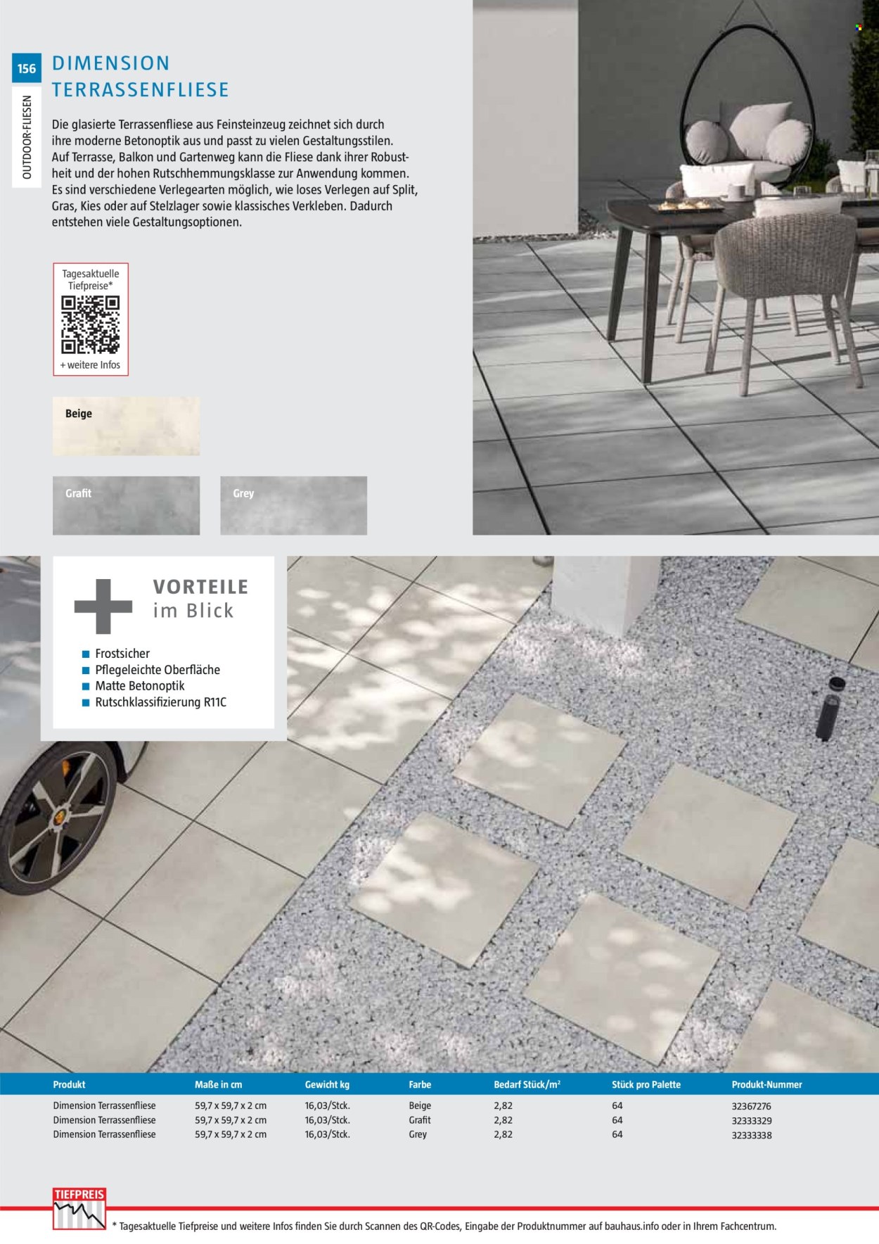 Bauhaus Prospekte . Seite 156