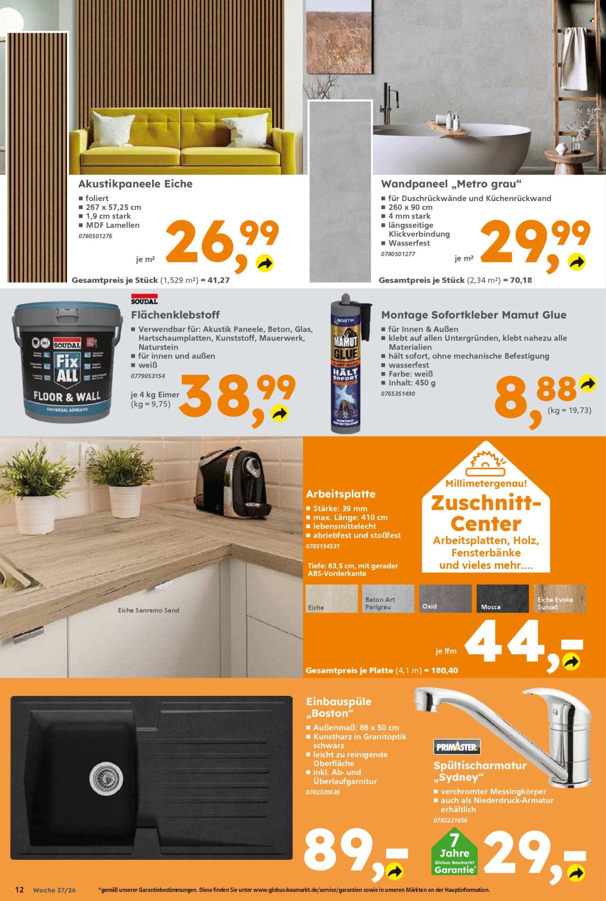 Globus Baumarkt Prospekte  - 29.06.2026 - 4.07.2026. Seite 12