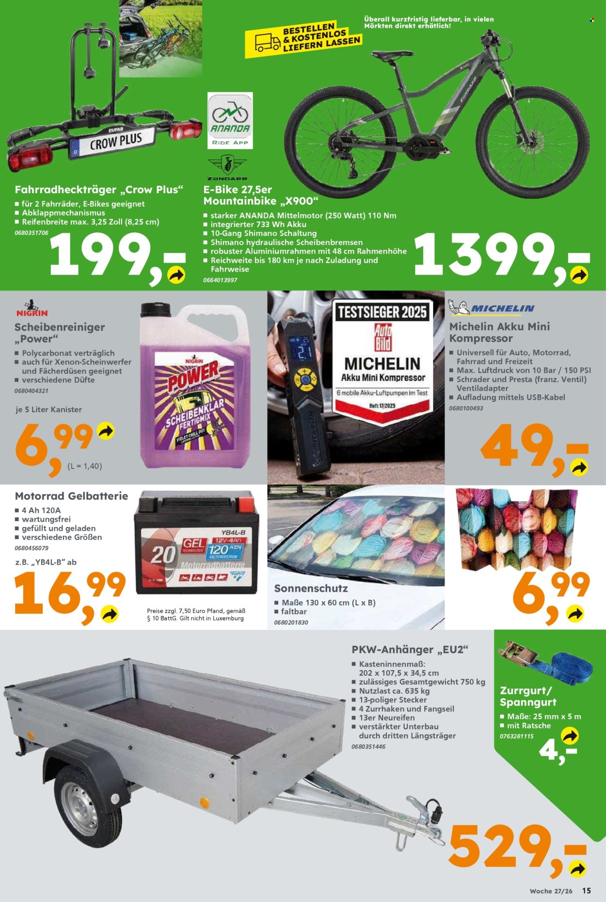 Globus Baumarkt Prospekte  - 29.06.2026 - 4.07.2026. Seite 15