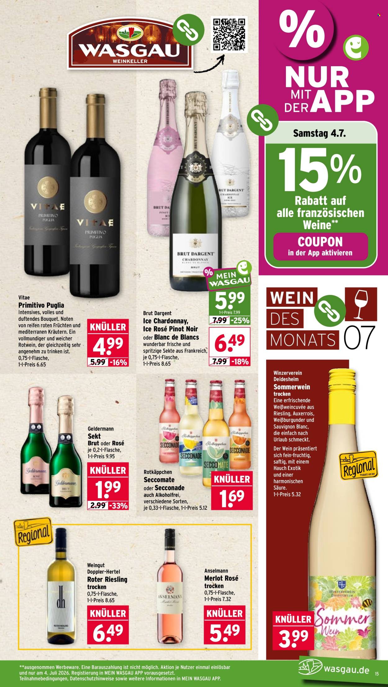 Wasgau Prospekte  - 29.06.2026 - 4.07.2026. Seite 15