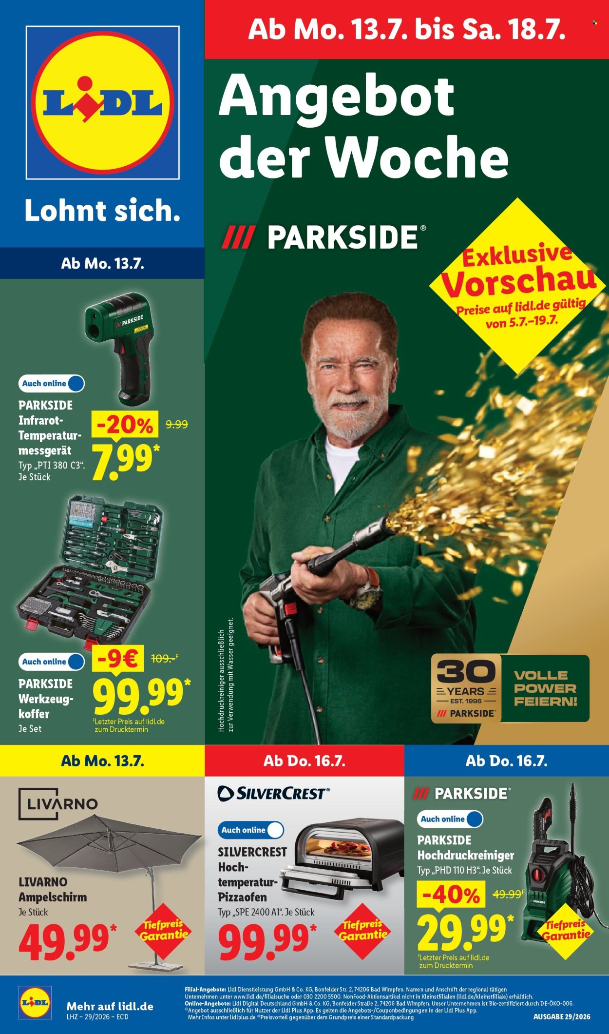 Lidl Prospekte  - 13.07.2026 - 18.07.2026. Seite 1