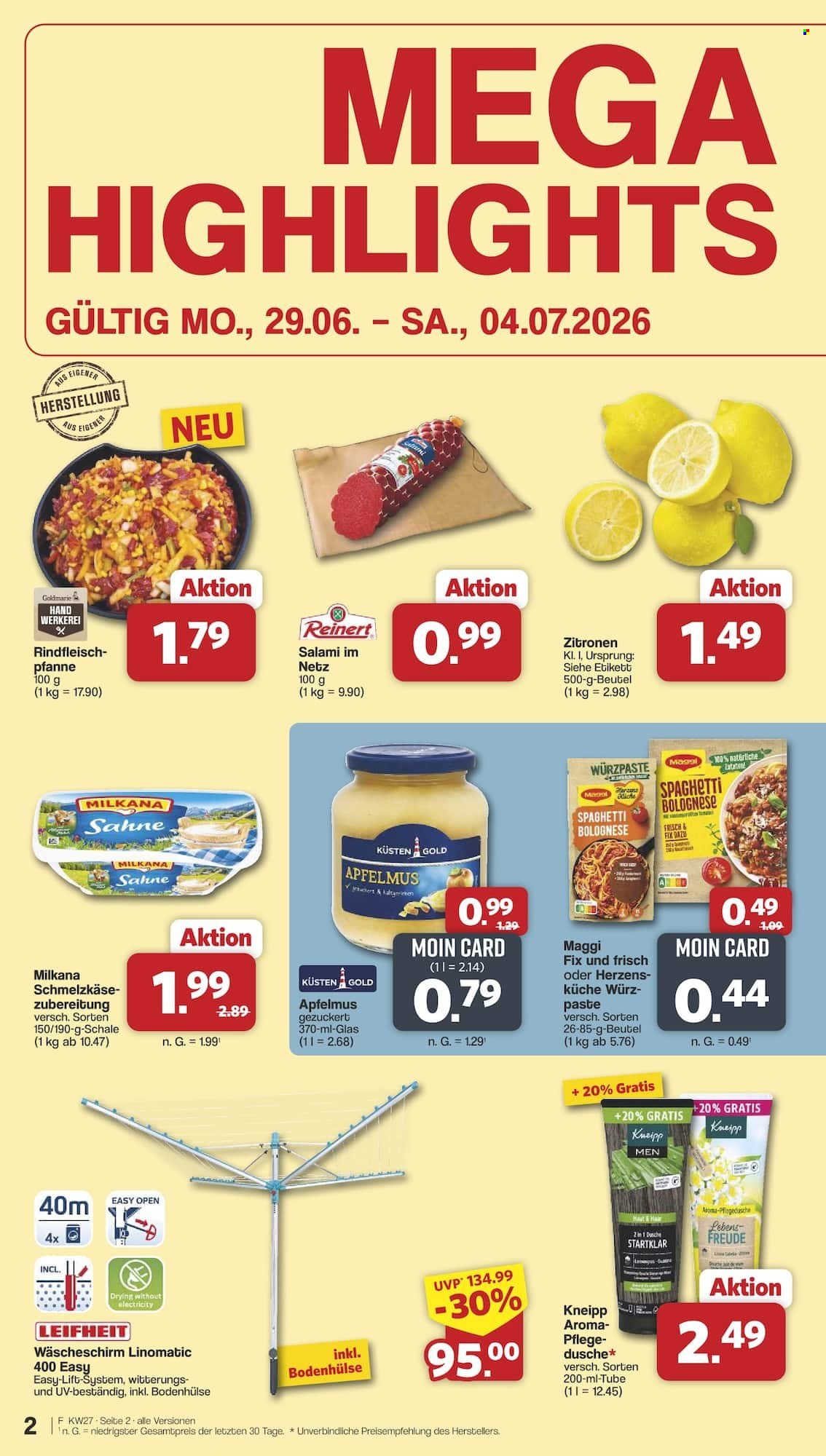 famila Prospekte  - 29.06.2026 - 4.07.2026. Seite 2