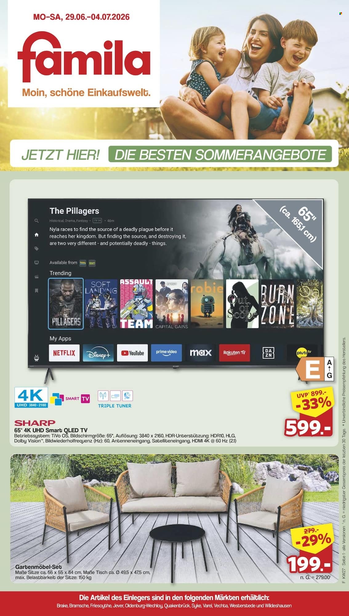 famila Prospekte  - 29.06.2026 - 4.07.2026. Seite 1
