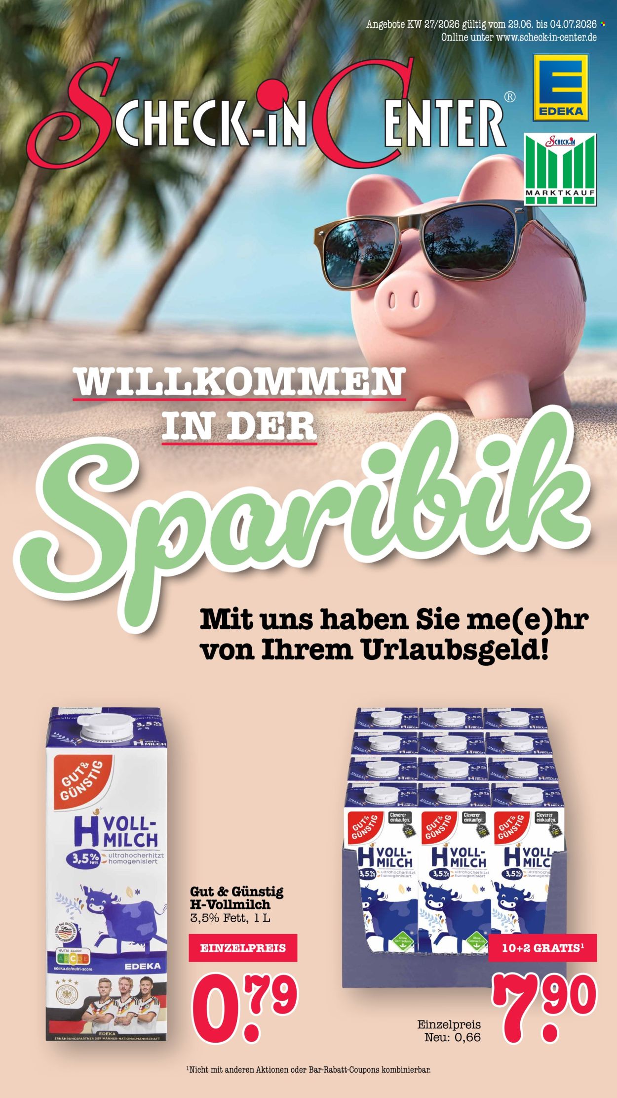 Scheck-in Prospekte  - 29.06.2026 - 4.07.2026. Seite 1