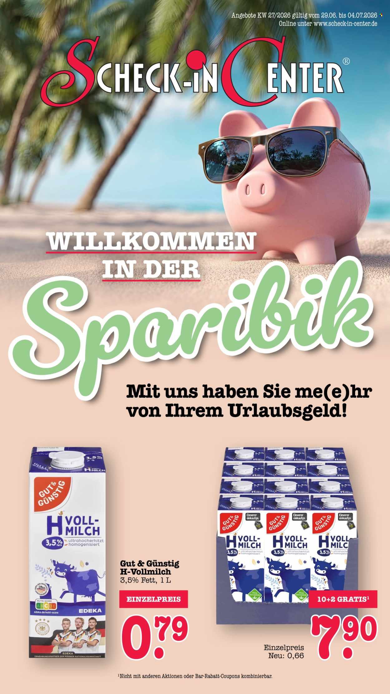 Scheck-in Prospekte  - 29.06.2026 - 4.07.2026. Seite 1