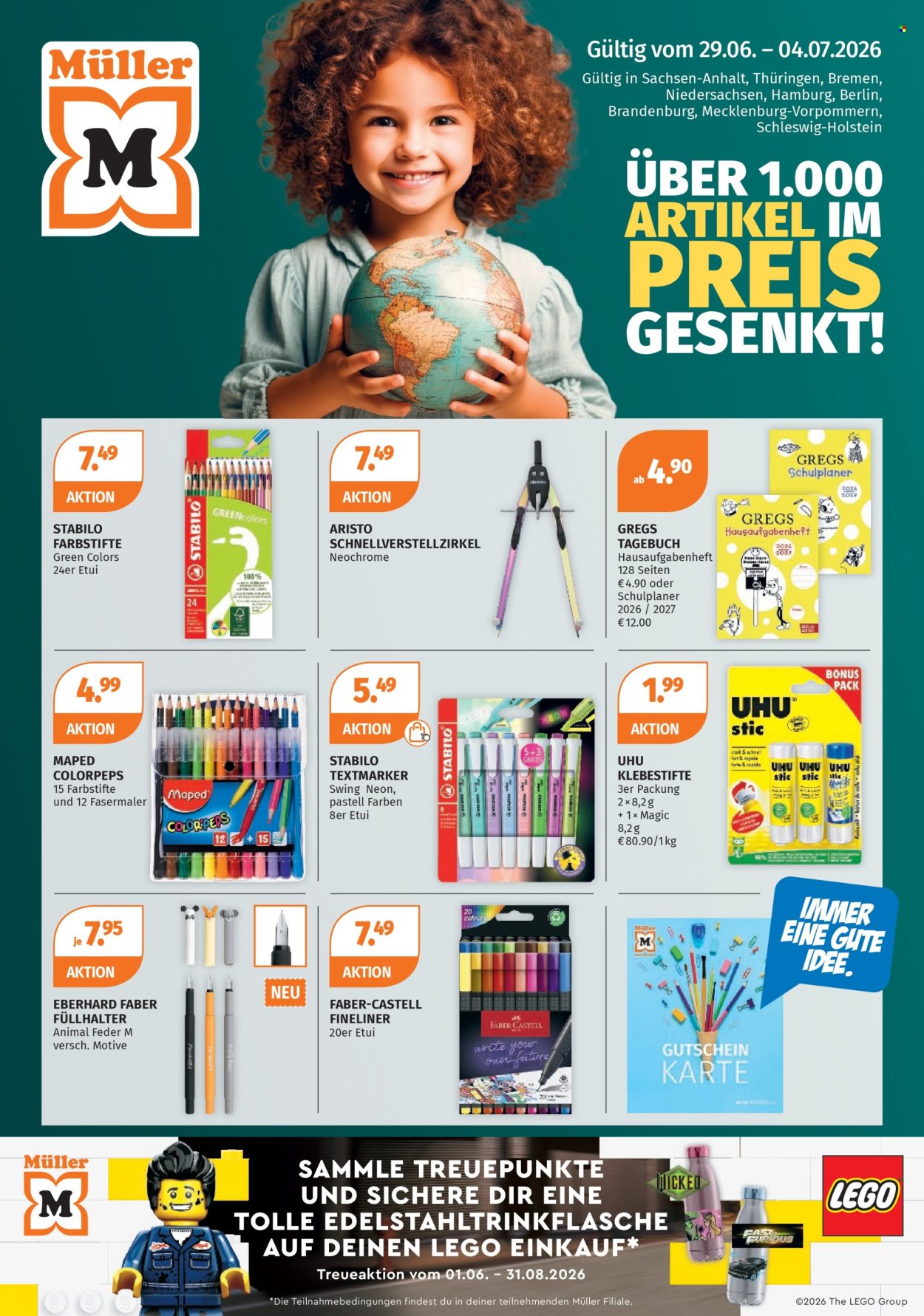 Müller Prospekte  - 29.06.2026 - 4.07.2026. Seite 1