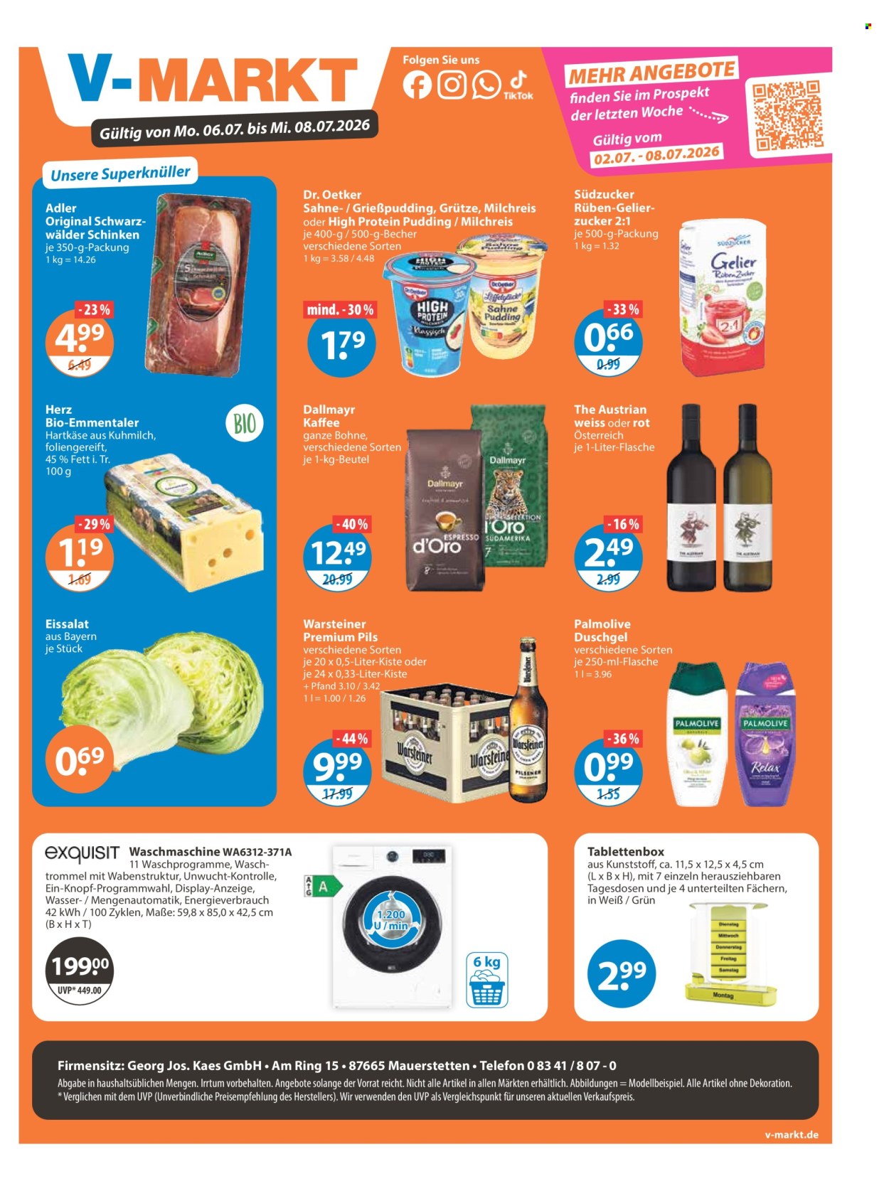 V-Markt Prospekte  - 6.07.2026 - 8.07.2026. Seite 1