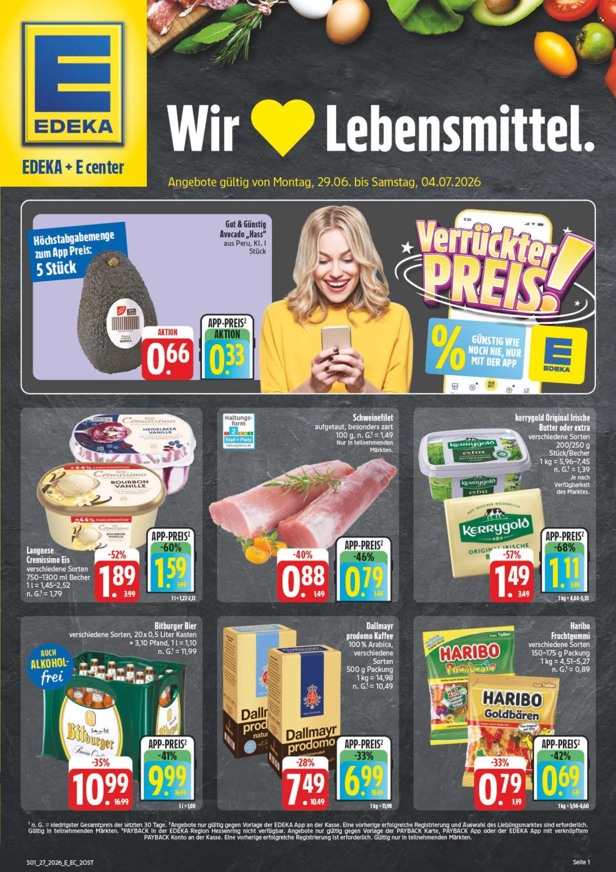 Edeka Prospekte  - 29.06.2026 - 4.07.2026. Seite 1