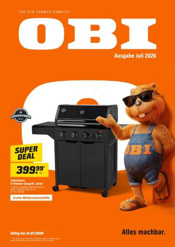 Prospekte OBI - 1.07.2026 - 31.07.2026.