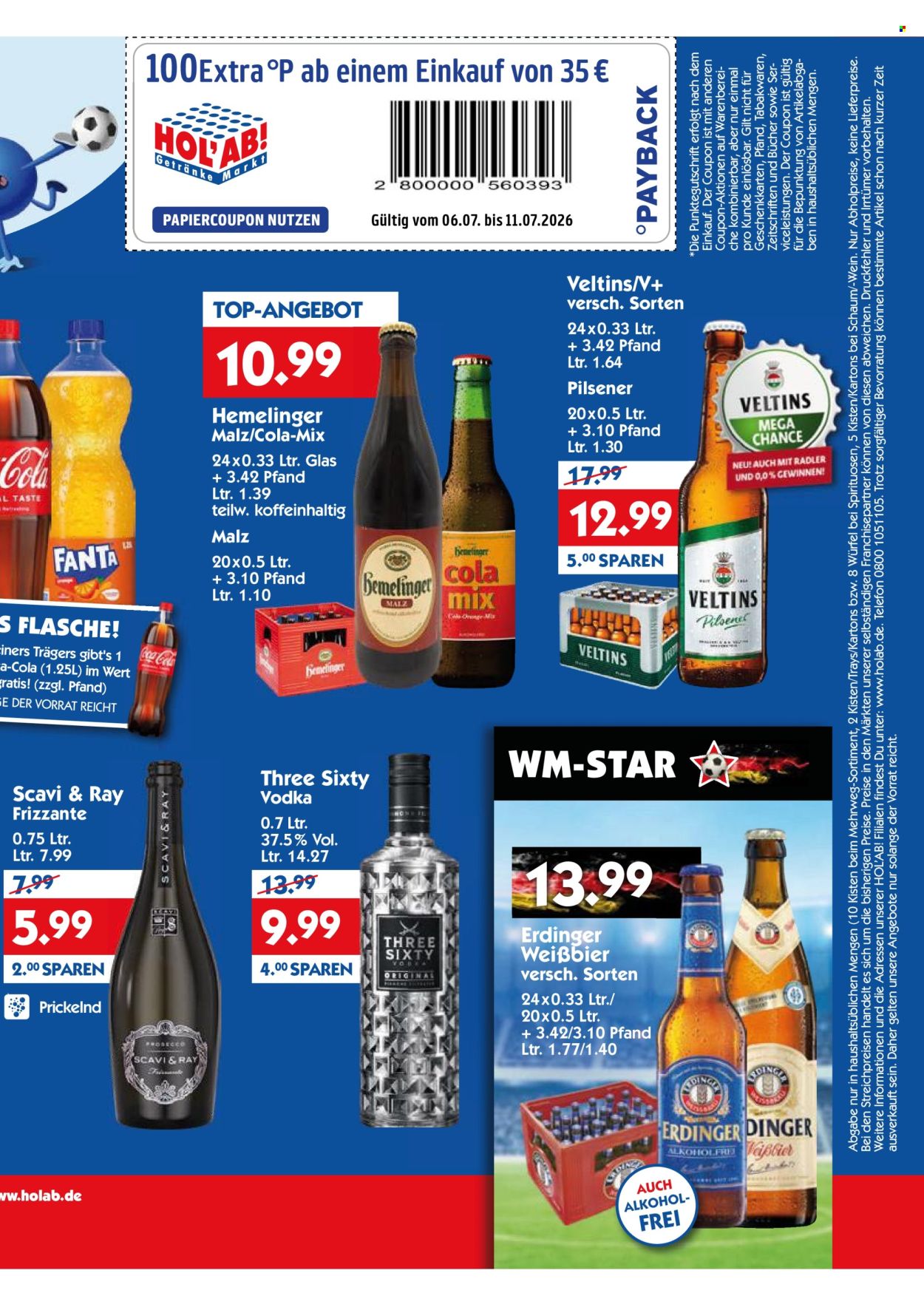 Hol'ab! Getränkemarkt Prospekte  - 6.07.2026 - 11.07.2026. Seite 3