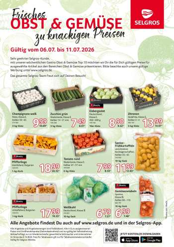 Prospekte Selgros - 6.07.2026 - 11.07.2026.