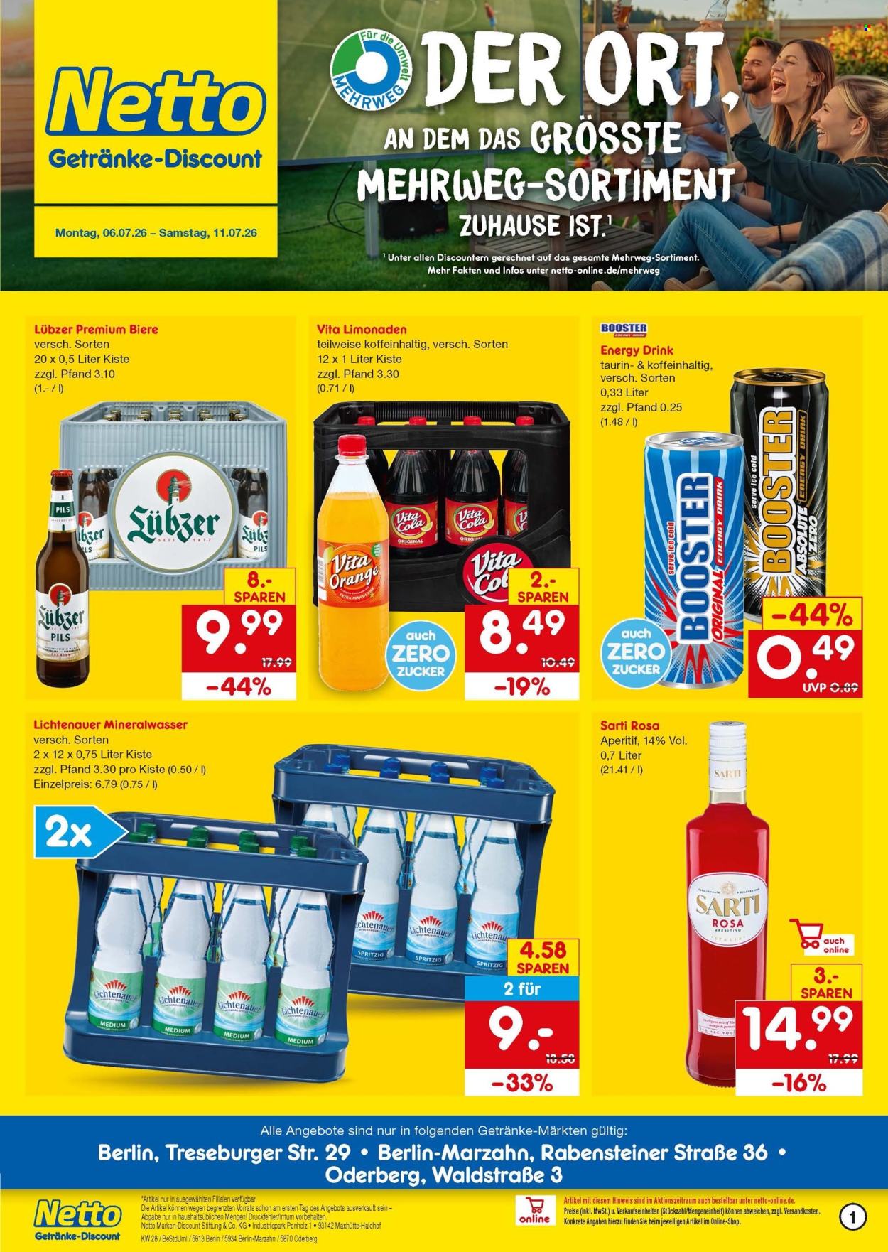 Netto Marken-Discount Prospekte  - 6.07.2026 - 11.07.2026. Seite 1