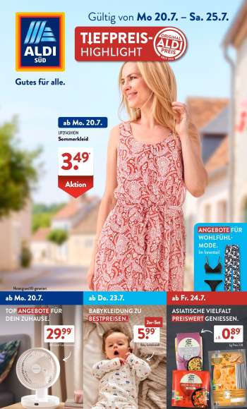 Prospekte ALDI SÜD - 20.07.2026 - 25.07.2026.