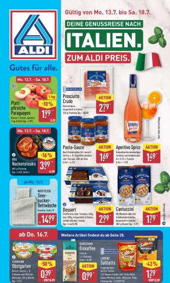 Prospekte ALDI Nord - 13.07.2026 - 18.07.2026.