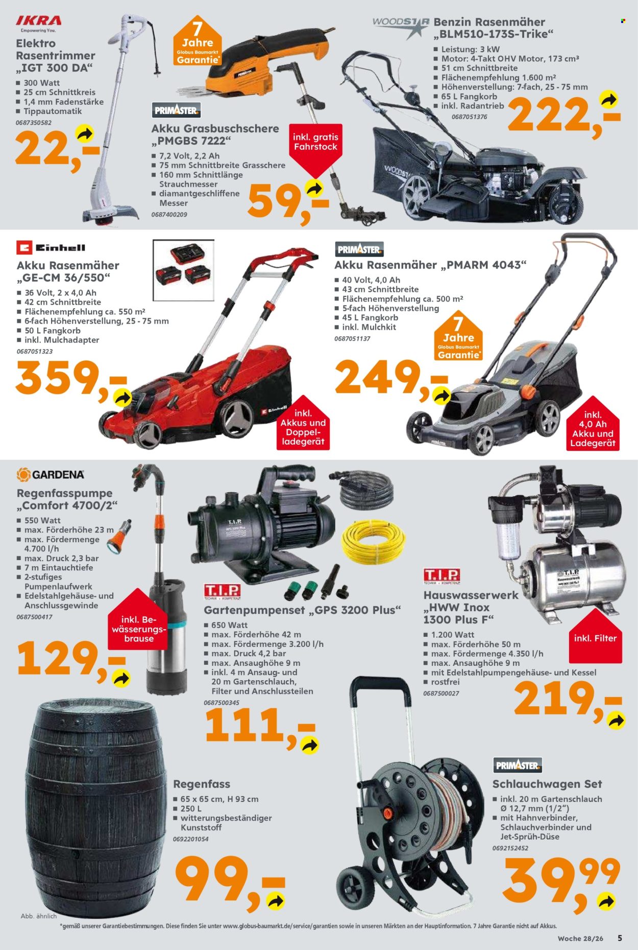 Globus Baumarkt Prospekte  - 6.07.2026 - 11.07.2026. Seite 5