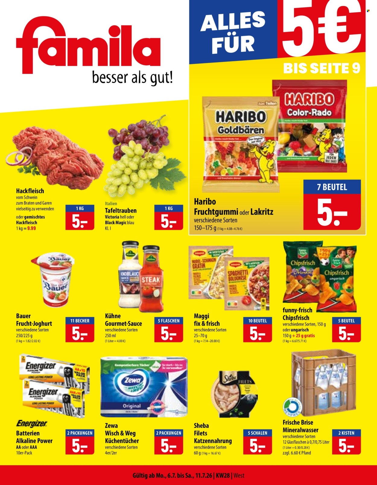 famila Prospekte  - 6.07.2026 - 11.07.2026. Seite 1