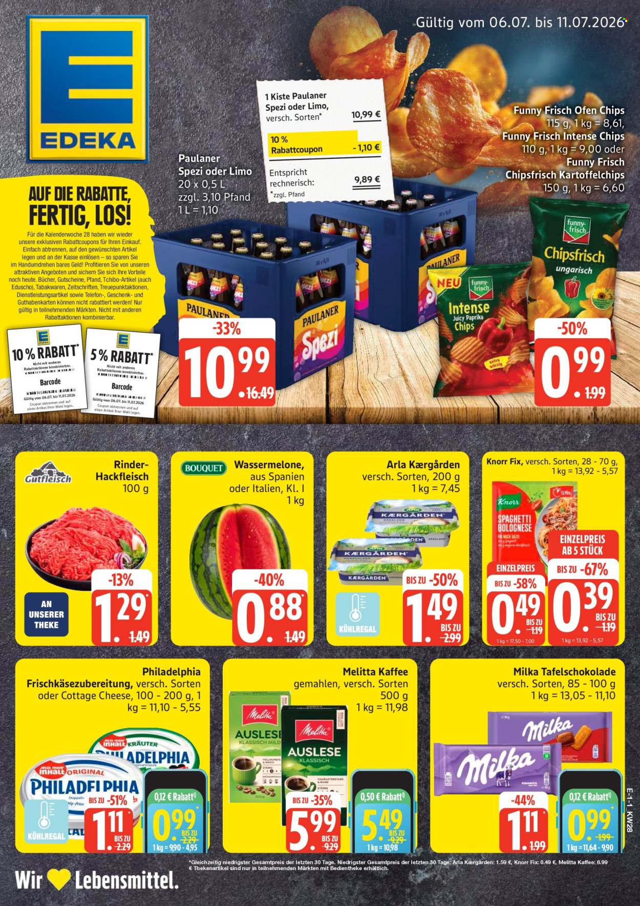 Edeka Prospekte  - 6.07.2026 - 11.07.2026. Seite 1