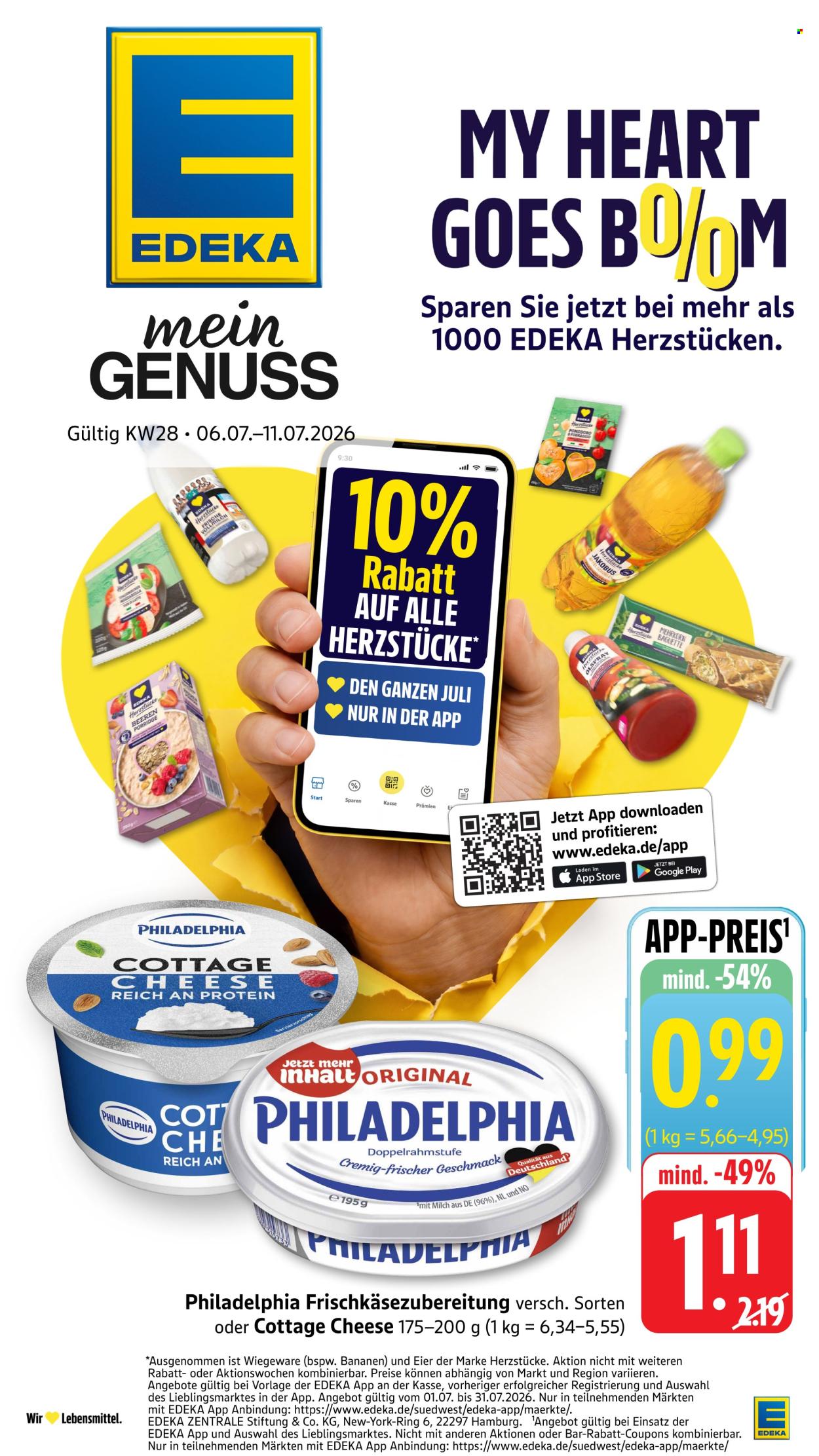 Edeka Prospekte  - 6.07.2026 - 11.07.2026. Seite 1