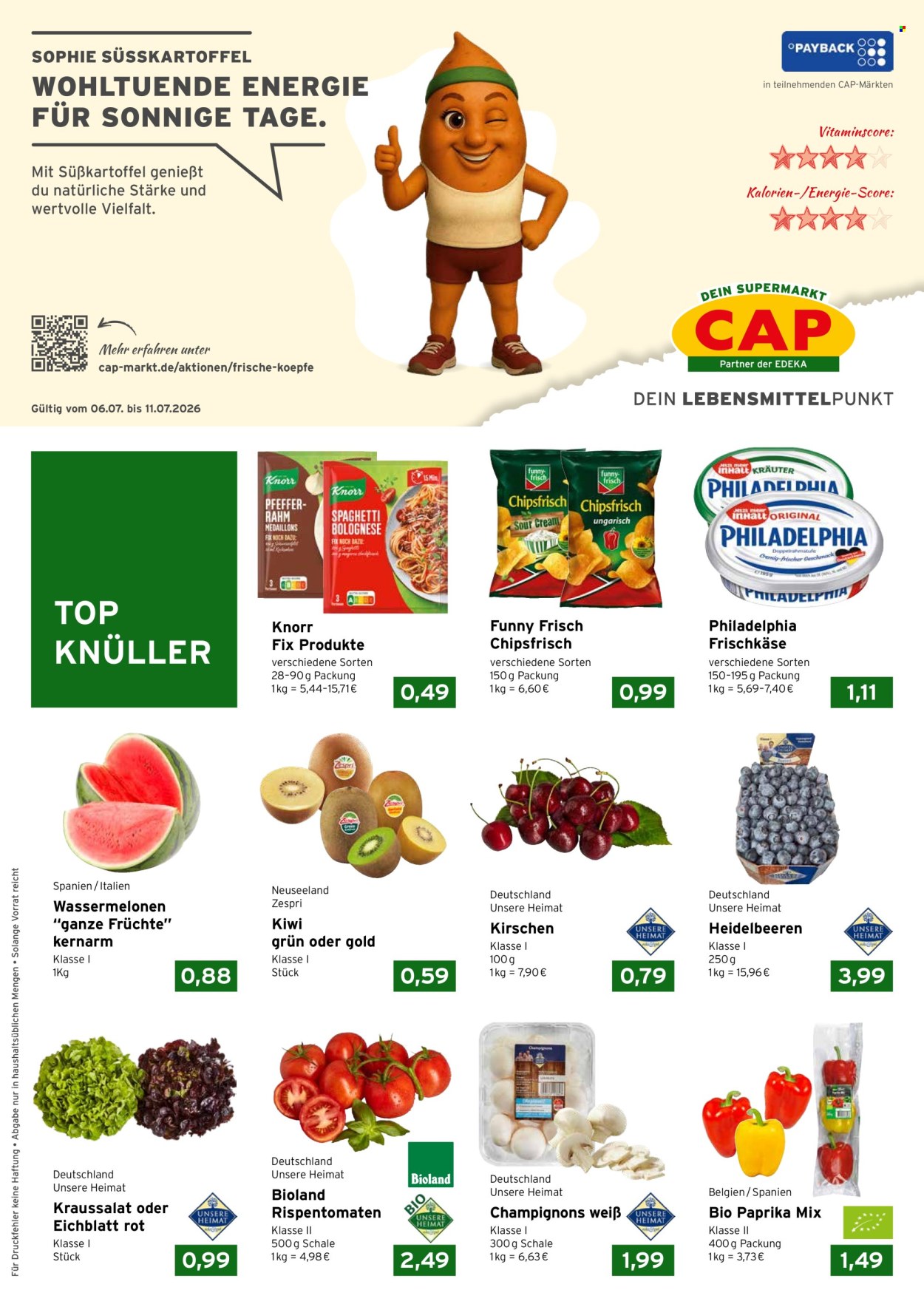 CAP-Markt Prospekte  - 6.07.2026 - 11.07.2026. Seite 1