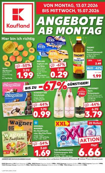 Prospekte Kaufland - 13.07.2026 - 15.07.2026.