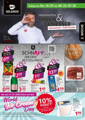 Prospekte Selgros - 16.07.2026 - 22.07.2026.