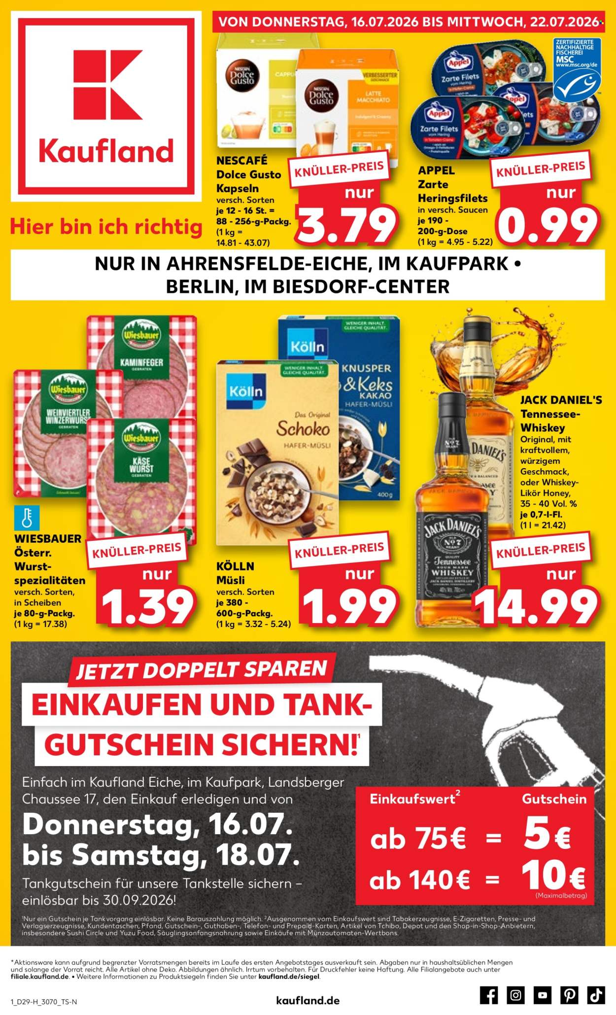 Kaufland Prospekte  - 16.07.2026 - 22.07.2026. Seite 1