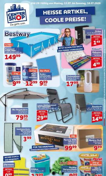 Prospekte CENTERSHOP - 13.07.2026 - 18.07.2026.