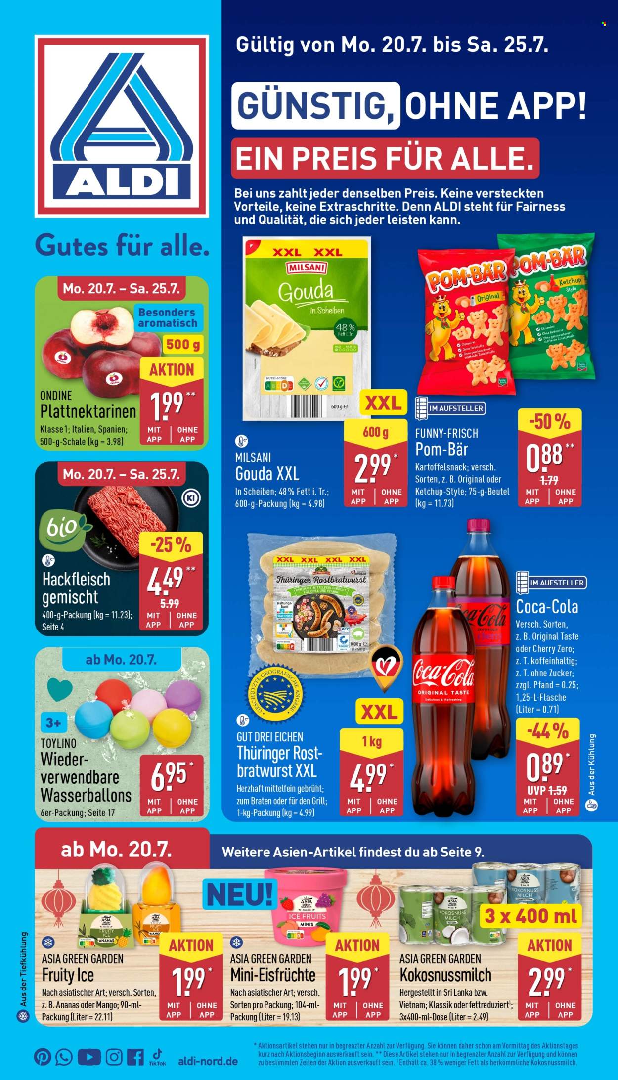 ALDI Nord Prospekte  - 20.07.2026 - 25.07.2026. Seite 1