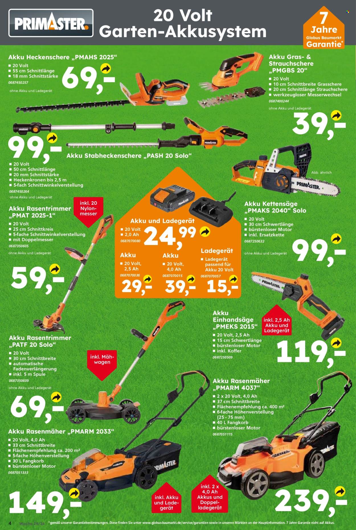 Globus Baumarkt Prospekte  - 13.07.2026 - 18.07.2026. Seite 4
