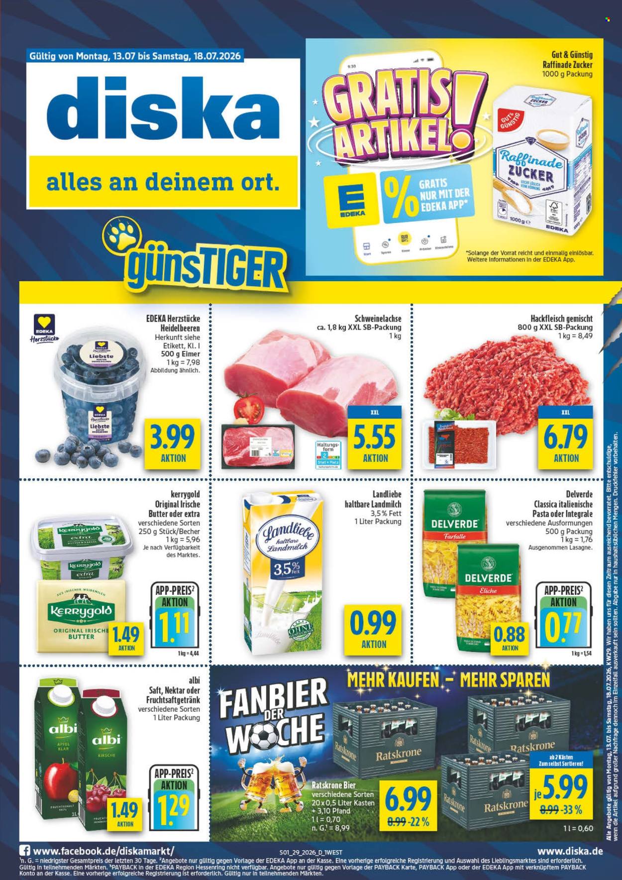 Diska Prospekte  - 13.07.2026 - 18.07.2026. Seite 1