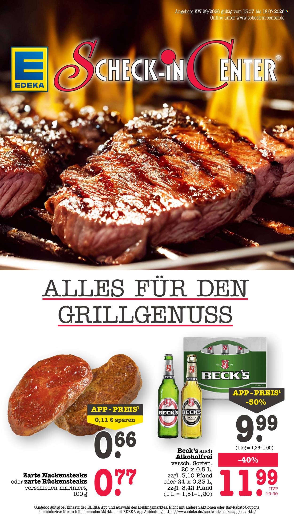 Scheck-in Prospekte  - 13.07.2026 - 18.07.2026. Seite 1