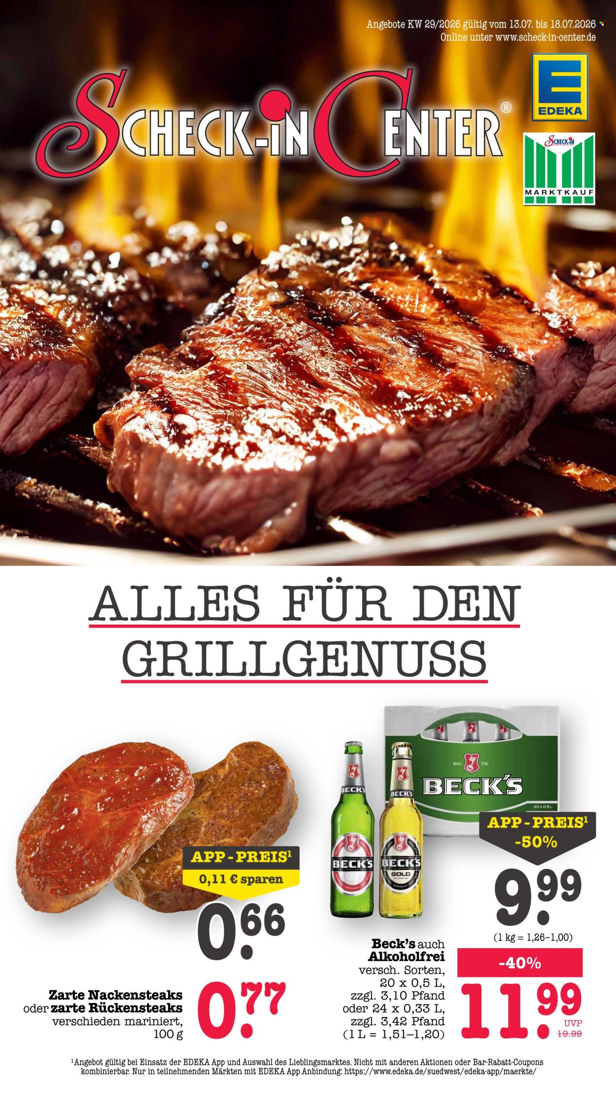 Scheck-in Prospekte  - 13.07.2026 - 18.07.2026. Seite 1