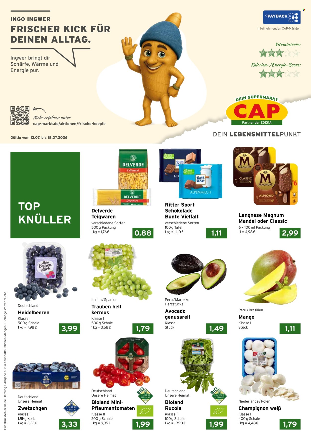 CAP-Markt Prospekte  - 13.07.2026 - 18.07.2026. Seite 1