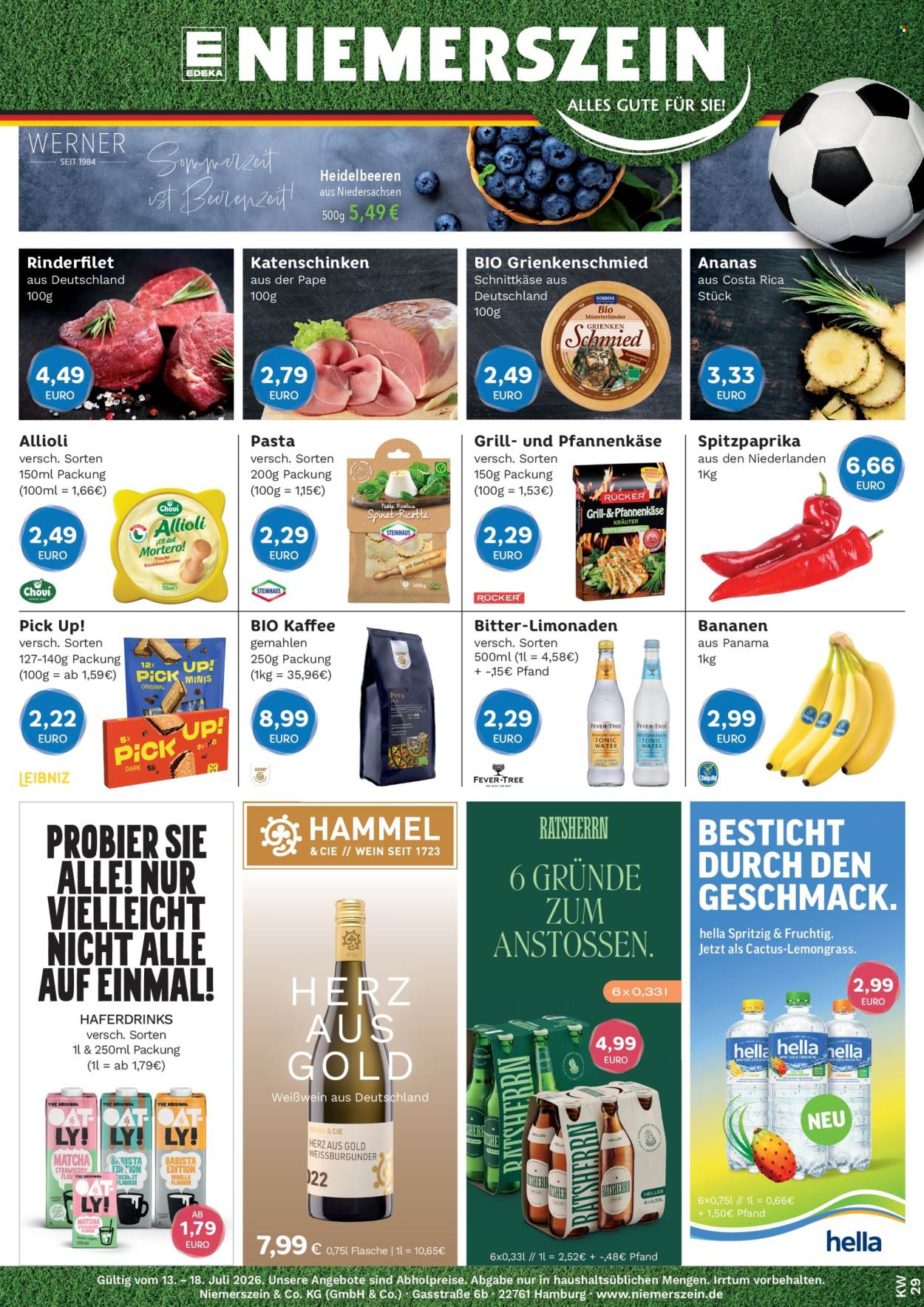 Edeka Prospekte  - 13.07.2026 - 18.07.2026. Seite 1